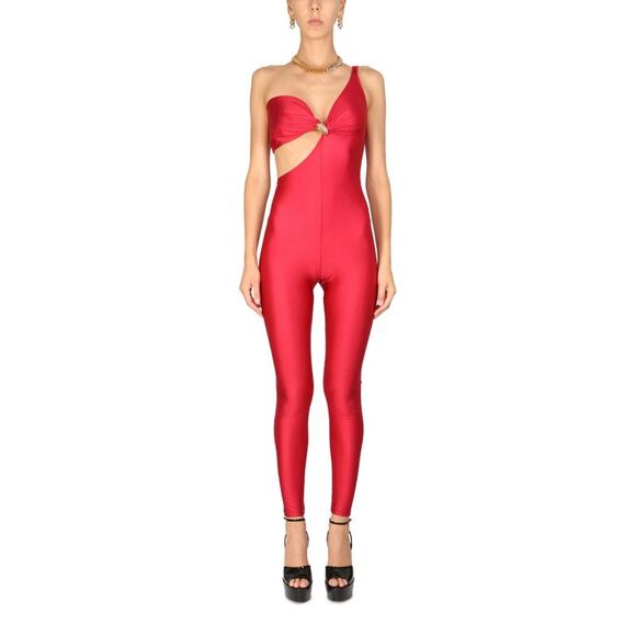 Saint Laurent Women V-Neck Jumpsuit